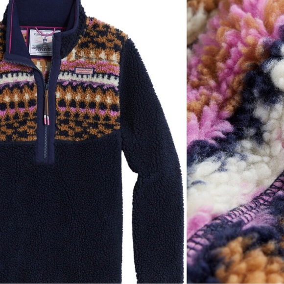 EUC Vineyard Vines Supershep pullover fleece - Picture 2 of 13